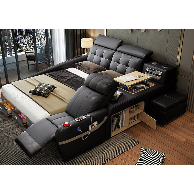 Jubilee Modern/contemporary design Tufted Low Profile Platform Bed